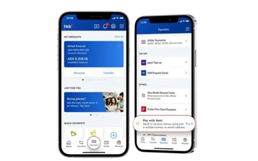 Use the FAB Mobile Banking App