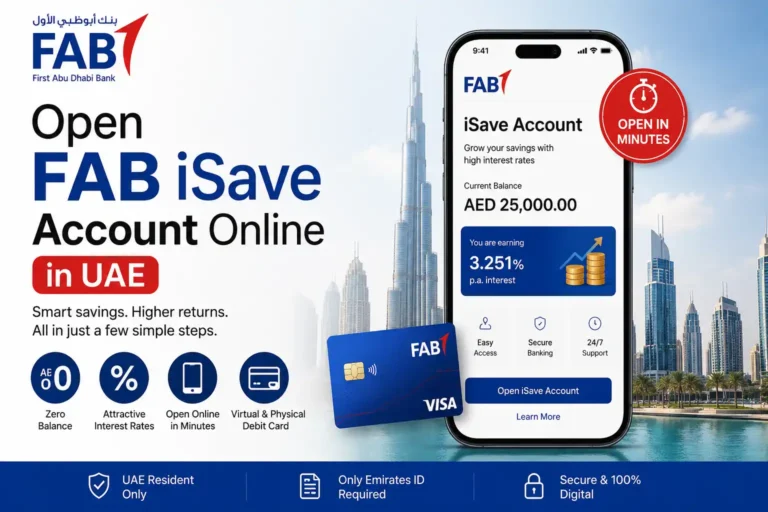 How to Open a FAB iSave Account in UAE